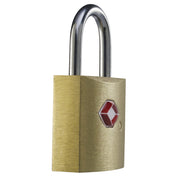 Lewis N. Clark Travel Sentry Mini Brass Square Padlock