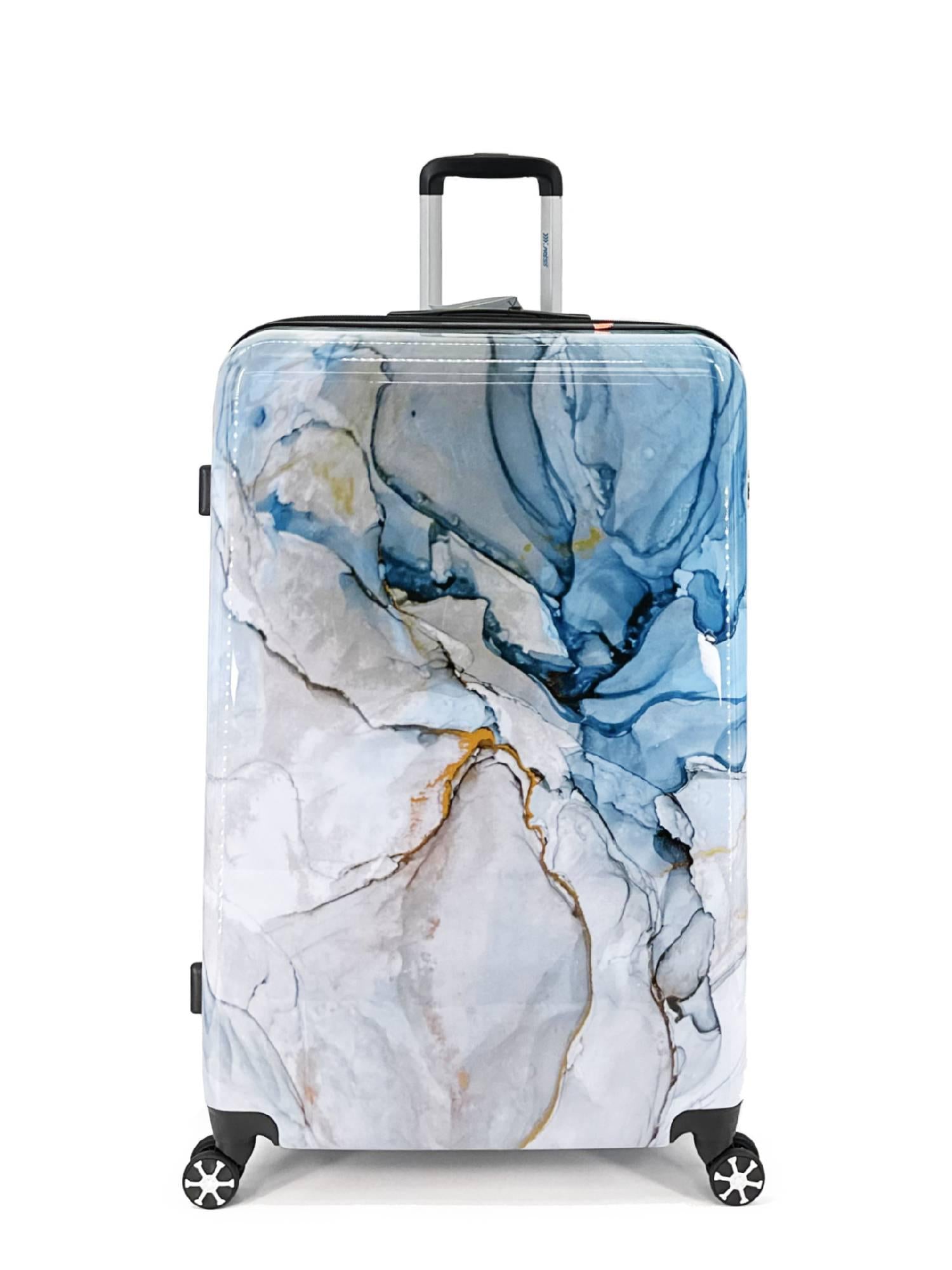 hard shell marble suitcase