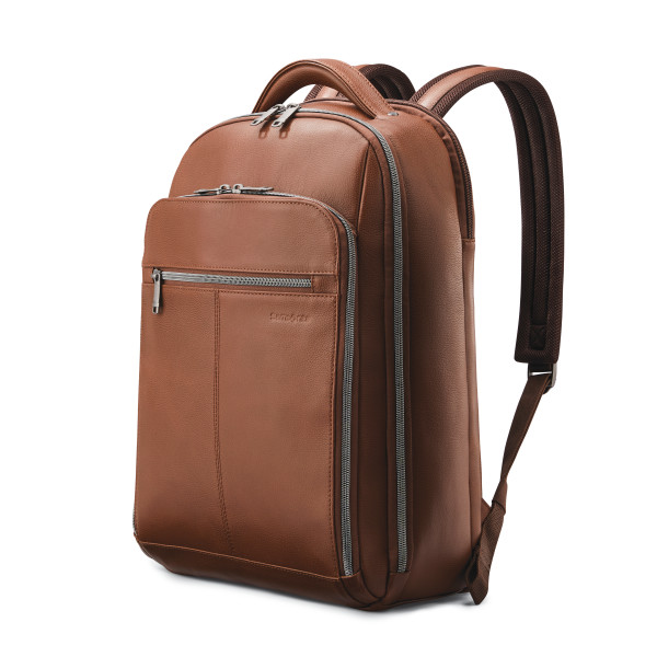 Samsonite mens leather classic traditional backpack discount