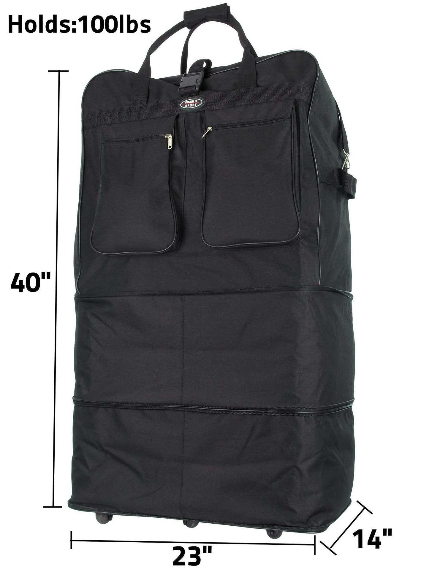 #1- Expandable Wheeled Bag (100lbs) (40")