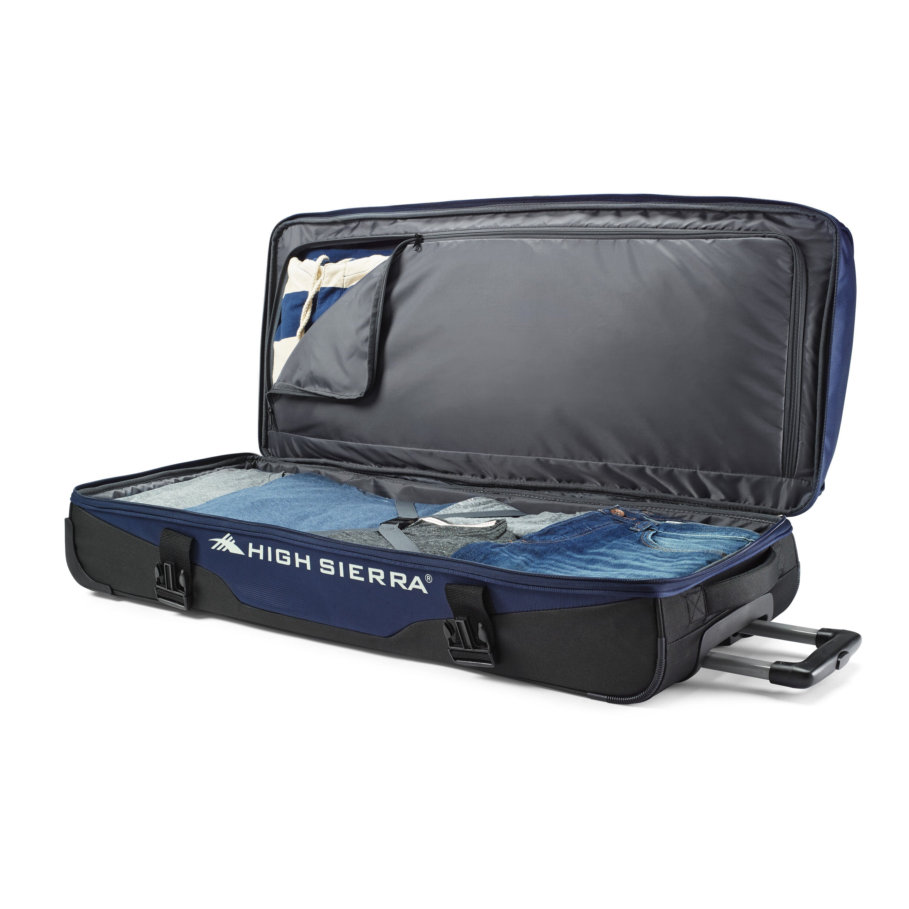 High sierra rolling duffel bag 36 drop bottom top