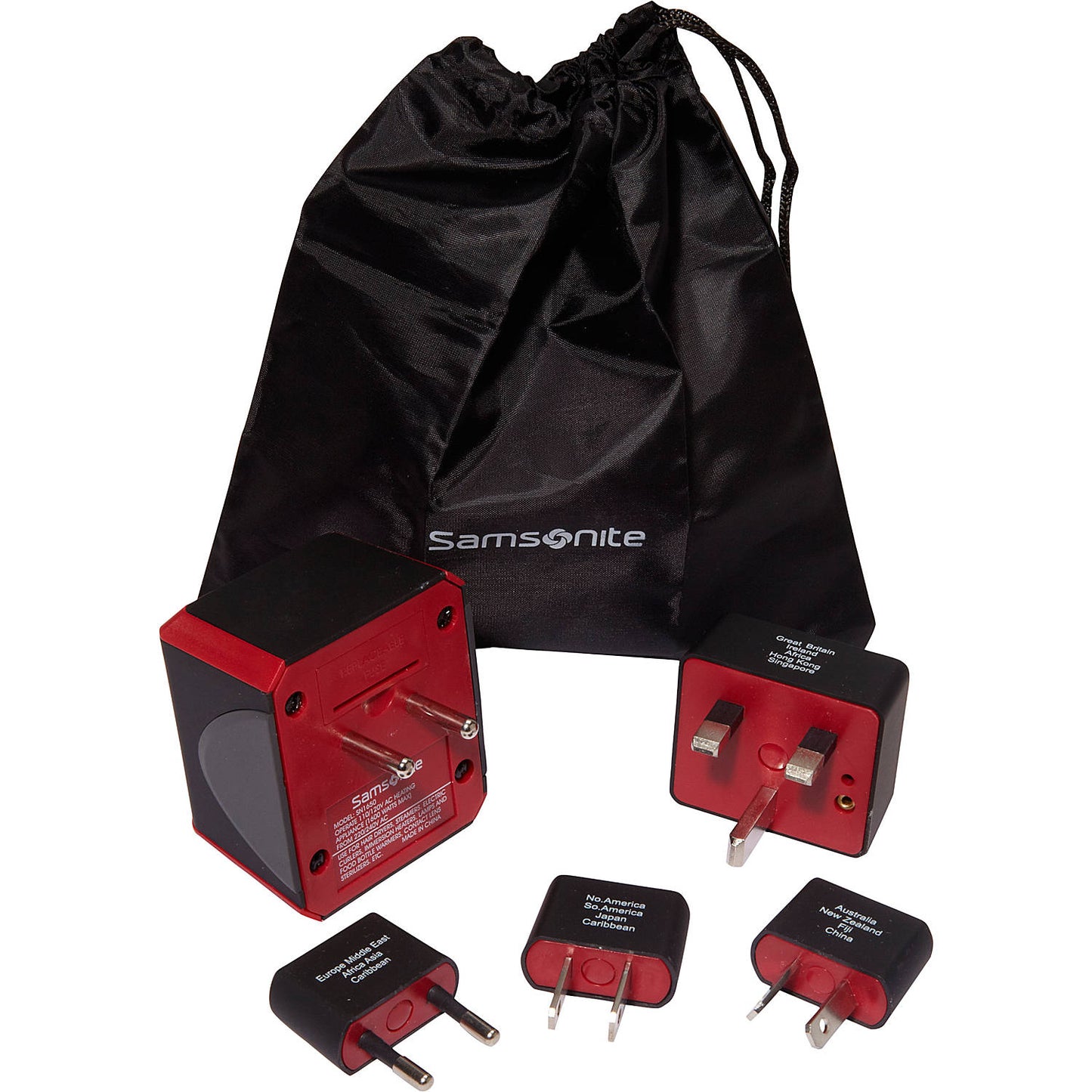 Samsonite Worldwide Converter/Adapter Plug Kit w/pouch