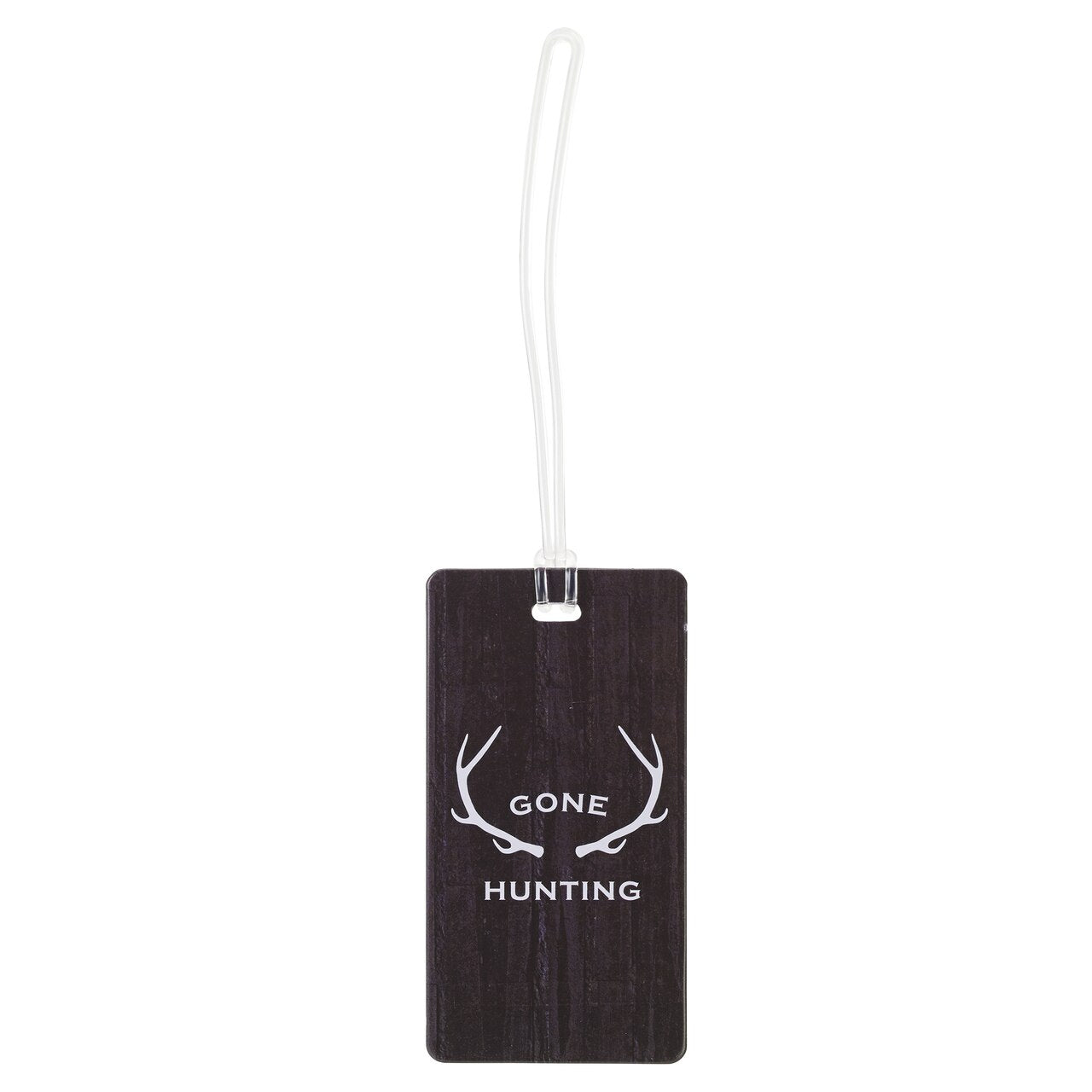 Lewis N. Clark Luggage Tag Wood Antlers (Gone Hunting)