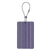 Lewis N. Clark Travel Green Luggage Tag (Purple Stripe)